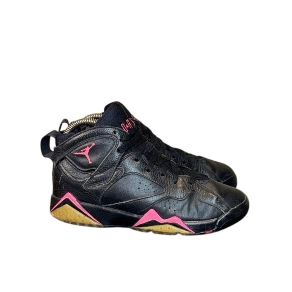Jordan 7 Retro GG Fuchsia Glow Black Mulberry Kids Sneakers 442960-018